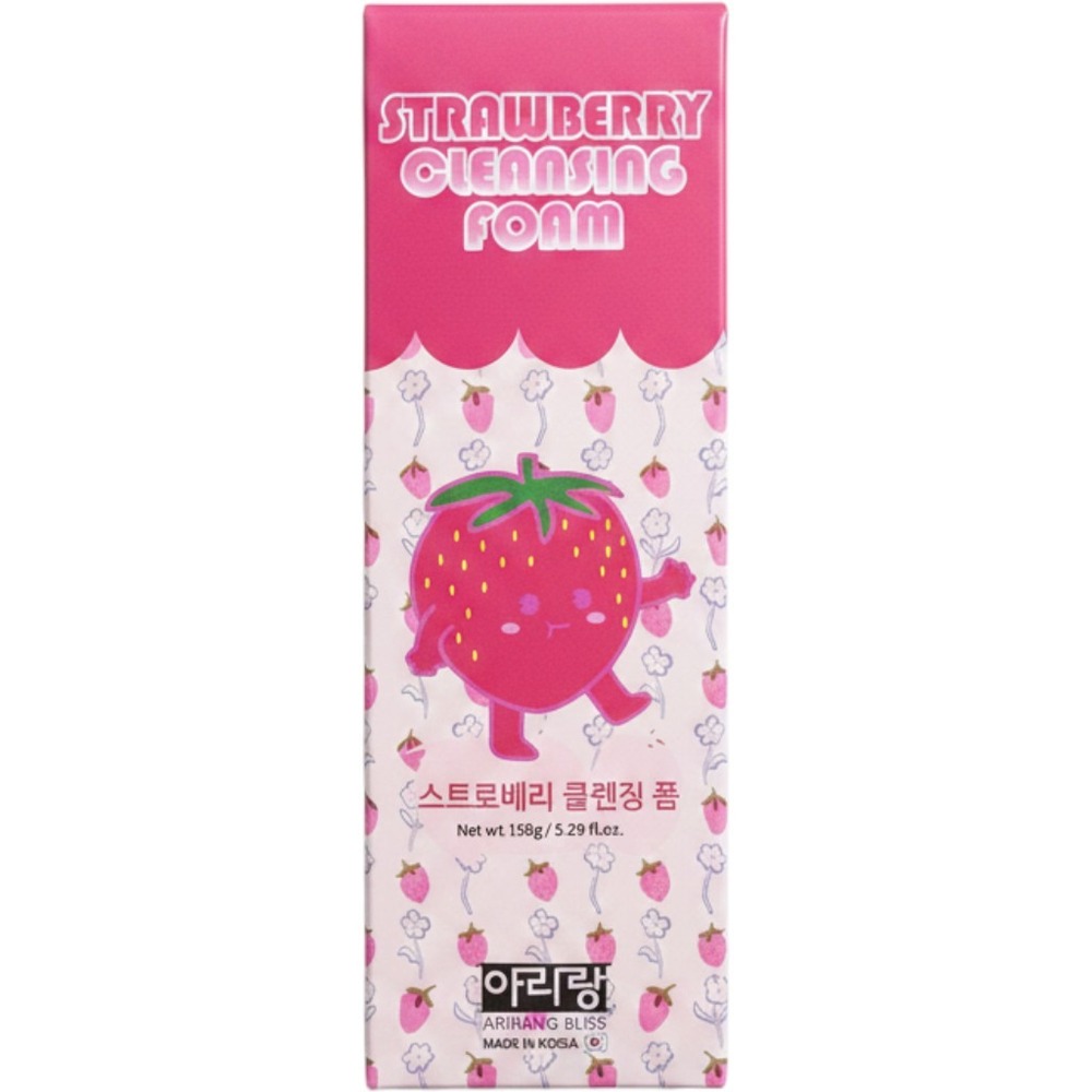 Arirang Bliss Strawberry Cleansing Foam 5.29oz KBeauty Facial Wash Made in Korea